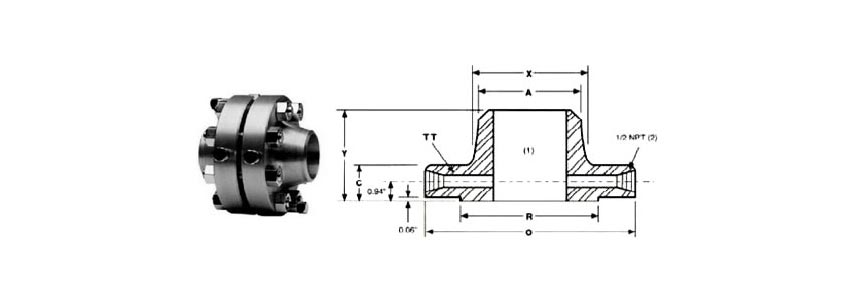 ASME B16.36 Orifice Flange A105 Dimensions 孔板法兰A105尺寸