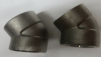 1 1/2 Inch, ASME B16.11, Soket Weld, Class 6000, A105, Carbon Steel 45 Degree Sw Elbow 1 1/2英寸,ASME B16.11,SOKET焊接,6000级,A105,碳钢45度SW弯头