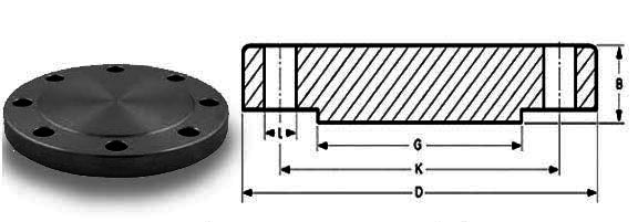 Carbon Steel Tapped Blind Flange Dimensions 碳钢丝锥法兰尺寸