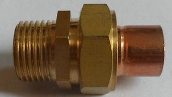 1/2 To 3/4 Threaded Brass Union 1/2到3/4螺纹黄铜接头